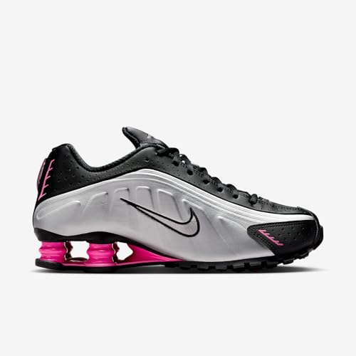 Nike Shox R4 Women's Shoes (Black/Pinksicle/Metallic Silver) Size 8.5