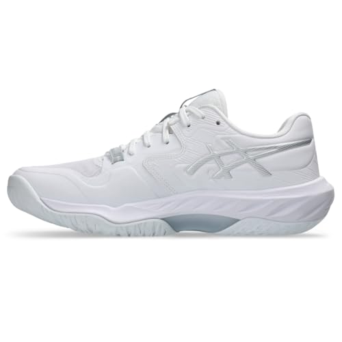ASICS Women's Sky Elite FF 4 Volleyball Shoes, 7.5, White/Pure Silver