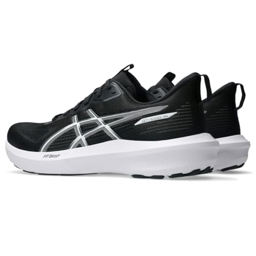 ASICS Men's GT-1000 14 Running Shoes, 10, Black/White