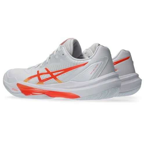 ASICS Women's Sky Elite FlyteFoam 3 Volleyball Shoes, 9, White/Vivid Coral