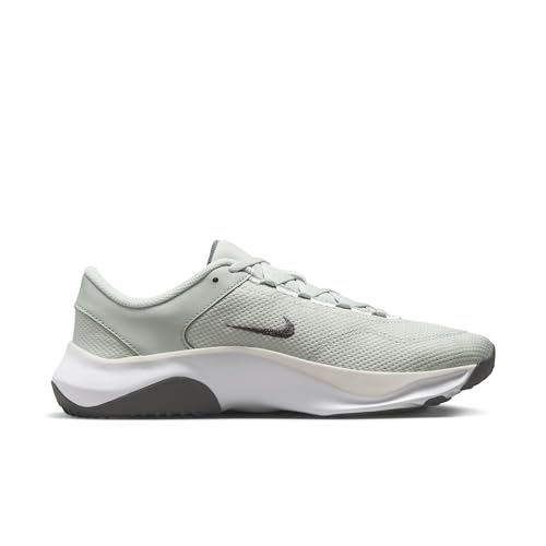 Nike Legend Essential 3 Next Nature Men's Workout Shoes (DM1120-008, Light Silver/Iron Grey/Bright Mandarin) Size 11.5