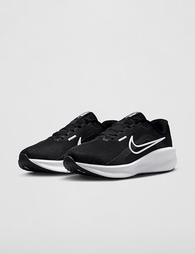 Nike Men's Downshifter 13 Road Running Shoes, Black/White-Dark Smoke Grey, 10 Extra Wide