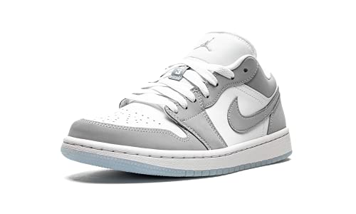 Nike Women's WMNS Air Jordan 1 Low White/Wolf Grey, White/Wolf Grey/Aluminum, 5.5W