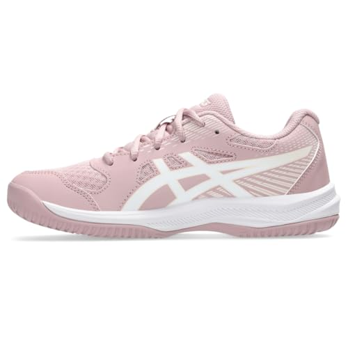 ASICS Kid's Upcourt 6 Grade School Volleyball Shoes, 5, MORGANITE/White