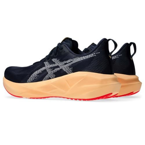 ASICS Men's NOVABLAST 5 Running Shoes, 9, Midnight/Orange Glow