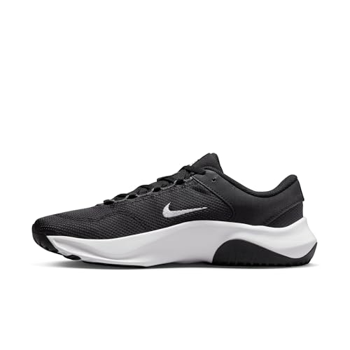 Nike Women's W Legend Essential 3 Nntraining Shoes, Black White Iron Grey, 11 US