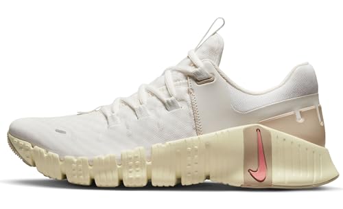 Nike Women's Women's Free Metcon 5Training Shoe, Sail Sail Sanddrift Coconut Milk, 9.5 US