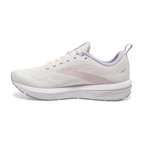 Brooks Women’s Revel 6 Neutral Running Shoe - Marshmallow/Pink/Purple - 10 Medium