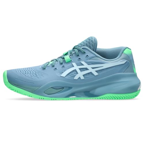 ASICS Men's Gel-Resolution X Padel Tennis Shoes, 11.5, SABA Blue/Cool Grey