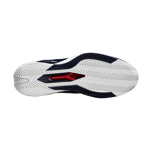 WILSON Rush Pro 4.5 Men's Clay Tennis Shoe - Navy Blazer/White, Size 13 US