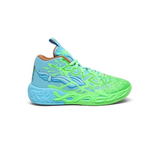 PUMA Kids Boys Mb.04 Teenage Mutant Ninja Turtles Basketball Sneakers Shoes - Green - Size 6.5 M