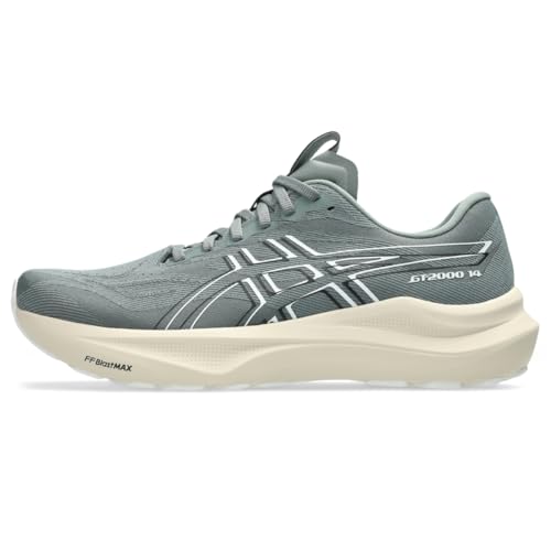 ASICS Men's GT-2000 14 Running Shoes, 11.5, Monument/White