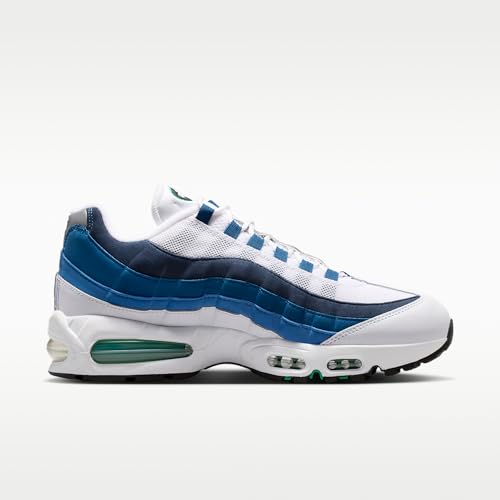 Nike Air Max 95 OG Men's Shoes (White/Lake Blue/French Blue/Emerald Green) Size 8