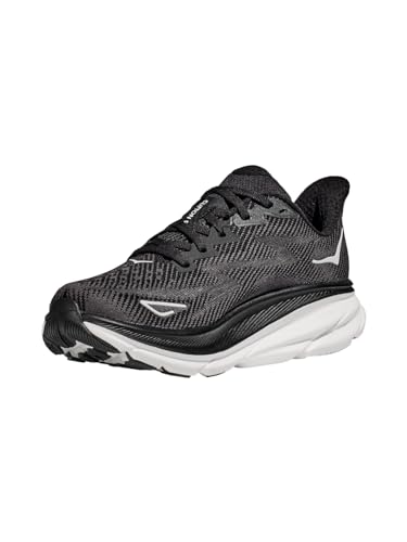 HOKA ONE ONE Clifton 9 Womens Shoes Size 8, Color: Black/White