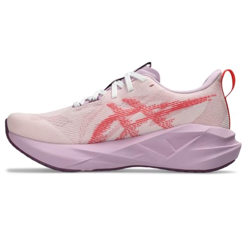 ASICS Women's NOVABLAST 5 Running Shoe, 11, White/Coral Reef