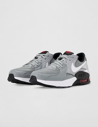 Nike Men's Air Max Excee, Particle Grey/White-Black-University Red, 10