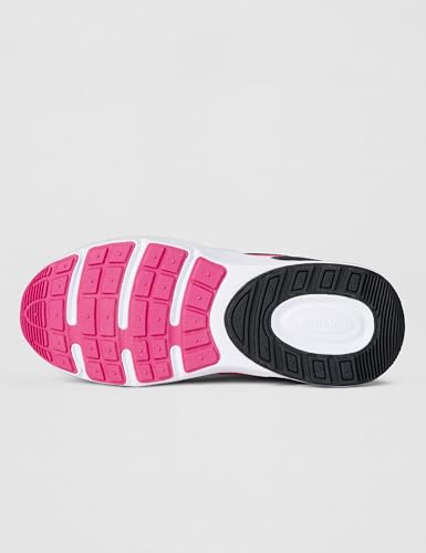 Nike Little Kid's Air Max Nova LifestyleShoes, White/Black-Laser Fuchsia, 1Y