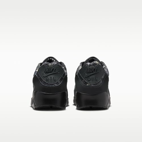 Nike Air Max 90 Men's Shoes (Black/Dark Smoke Grey/Metallic Cool Grey) Size 8