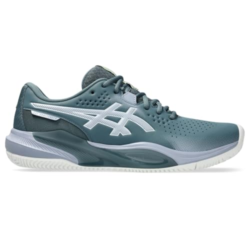 ASICS Men's Gel-Challenger 15 Clay Tennis Shoes, 14, IRONCLAD/Grey Blue