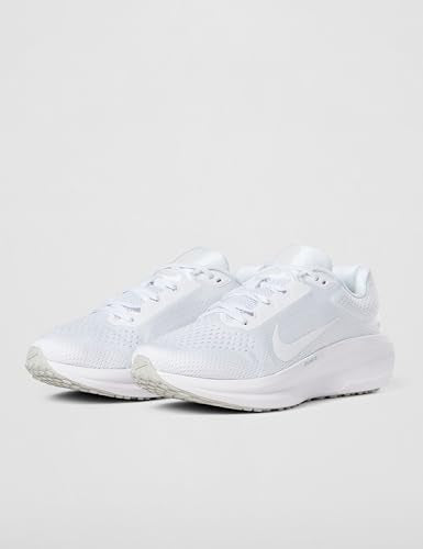 Nike Women's Winflo 11 Road Running Shoes, White/White-Photon Dust, 8
