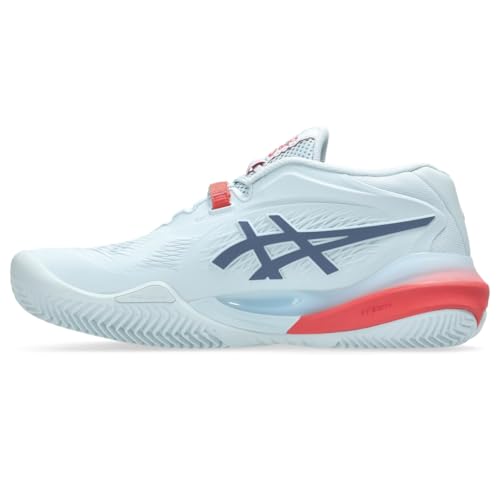 ASICS Women's Gel-Resolution X Clay Tennis Shoes, 7.5, Sky/Grey Blue