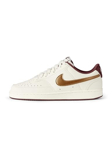 Nike Women's Court Vision Lo Shoes, Sail/Metallic Gold-Red Sepia, 9.5