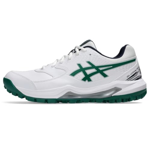 ASICS Unisex Gel-Lethal Field 2 Soccer Shoe, 6M / 7.5W, White/Jasper Green