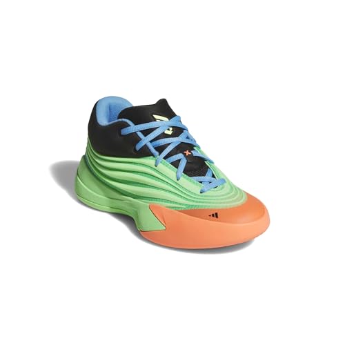 Adidas Unisex-Kids Dame X Basketball, Lime Burst/Supplier Colour/Supplier Colour, 4