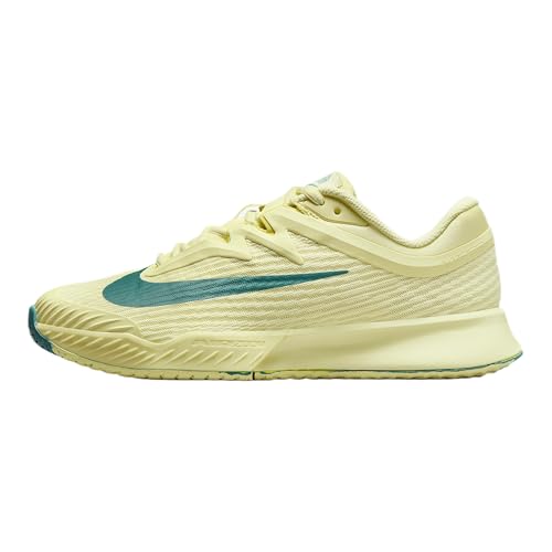 Nike Vapor Pro 3 Premium Women's Hard Court Tennis Shoes (HF7835-300, Luminous Green/High Voltage/Volt/Mineral Teal) Size 11