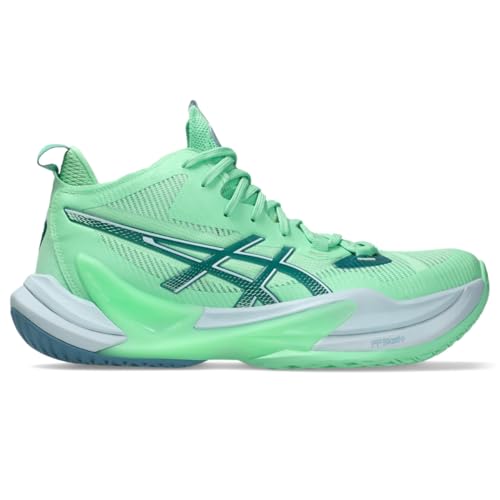 ASICS Men's METARISE 2 Volleyball Shoes, 10.5, Menthol/SABA Blue