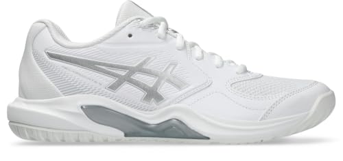 ASICS Women's Gel-Dedicate 9Tennis Shoes, White Pure Silver, 9 US