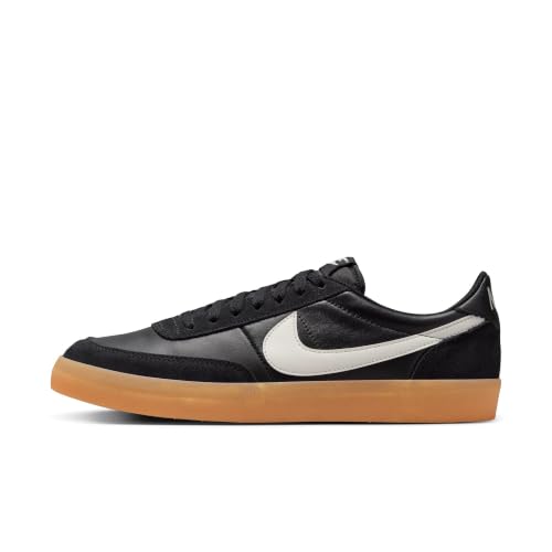 Nike Men's Killshot 2 Leather Sneakers, Black/Sail/Gum Yellow, 8 Medium US