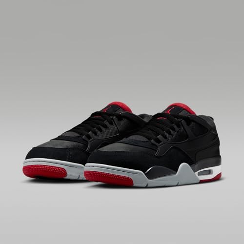 Air Jordan 4 RM Men's Shoes (Black/Wolf Grey/White/Varsity Red) Size 11.5