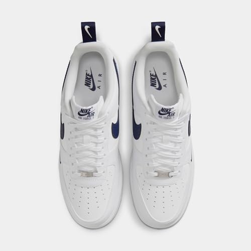Nike Air Force 1 '07 Mens Lifestyle Shoes (White/Midnight Navy/White) Size 13