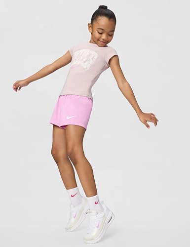 Nike Little Kid's Air Max Bia Lifestyle Shoes, White/Light Magenta-Spruce Aura, 1Y