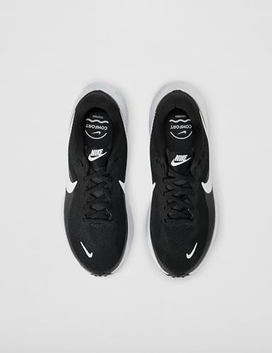 Nike Women's Revolution 8 Road Running Shoes, Black/White-Iron Grey, 8.5