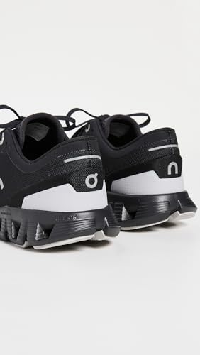 On Women's Cloud X 3 Sneakers, Black, 7 Medium US