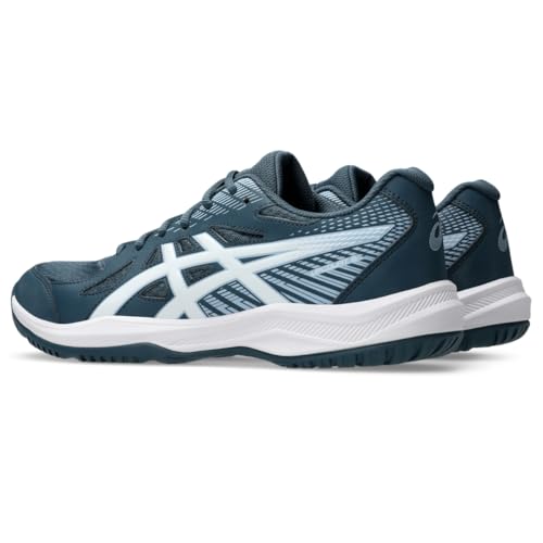 ASICS Men's Upcourt 6 Volleyball Shoes, 9.5, RAW Indigo/White
