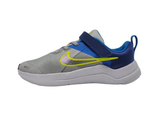 Nike Kid's Downshifter 12 NN Running Shoes Unisex Preschool (PSV), Grey Fog/Grey Fog-Flat Pewter, 10.5 M US