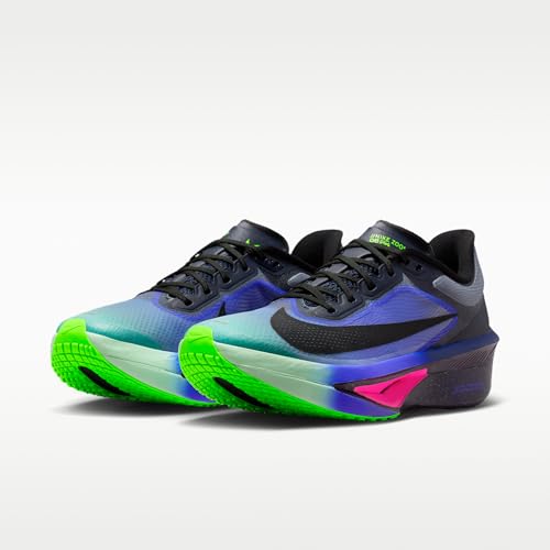 Nike Zoom Fly 6 Glam Women's Road Racing Shoes (Dark Obsidian/Racer Blue/Emerald Rise/Black) Size 6.5