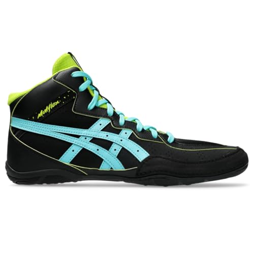ASICS Men's Matflex 8 Wrestling Shoes, 9.5, Black/ICE Mint