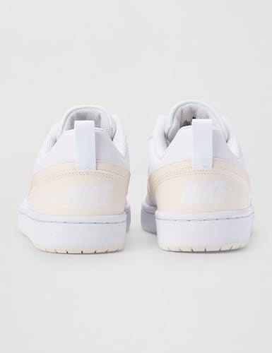 Nike Kid's Court Borough Low Bball, White/Shimmer-Chalk-White, 6Y
