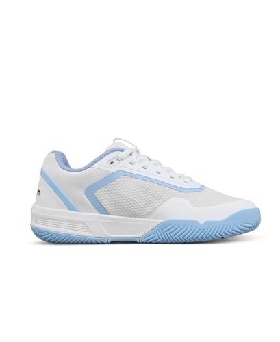 WILSON CourtGlide Women's Tennis Shoe - White/Airy Blue/Navy Blazer, Size 10 US