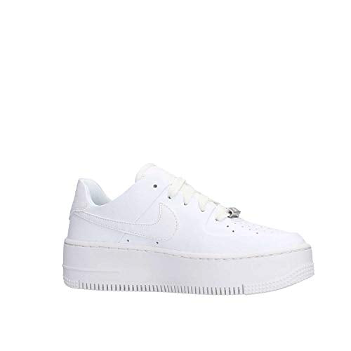 Nike Womens WMNS Air Force 1 Sage Low AR5339 100 Triple White - Size 9W