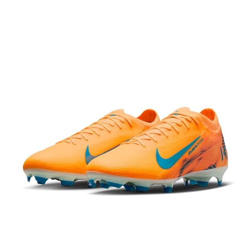 Nike Mercurial Vapor 16 Pro Kylian Mbappe Firm-Ground Low-Top Soccer Cleats (Melon Tint/Igloo/Neo Turquoise) Size 9
