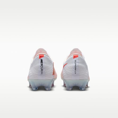 Nike Mercurial Superfly 11 Elite Firm-Ground Low-Top Soccer Cleats (White/Bright Crimson/Blur) Size 7.5