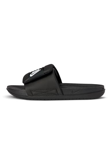 Nike Women's Offcourt Adjust Slides, Black/White-Black, 7
