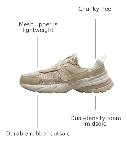 Nike V2K Run Women's Shoes (HV3917-133, Sail/Sanddrift/Phantom/Sail) Size 6.5