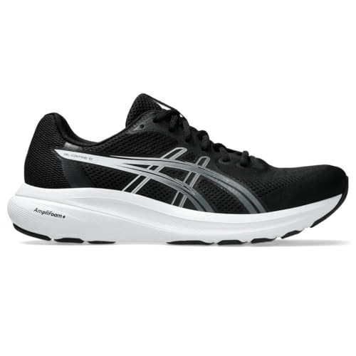 ASICS Men's Gel-Contend 10 Running Shoes, 12, Black/White