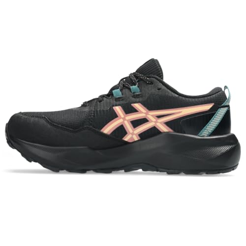 ASICS Women's Gel-Venture 11 Waterproof Running Shoes, 10, Black/Apricot Crush